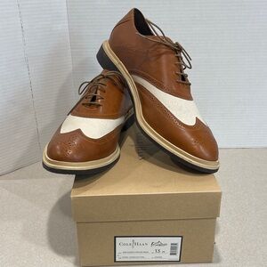 Cole Haan Men's Tan and Cream Oxfords